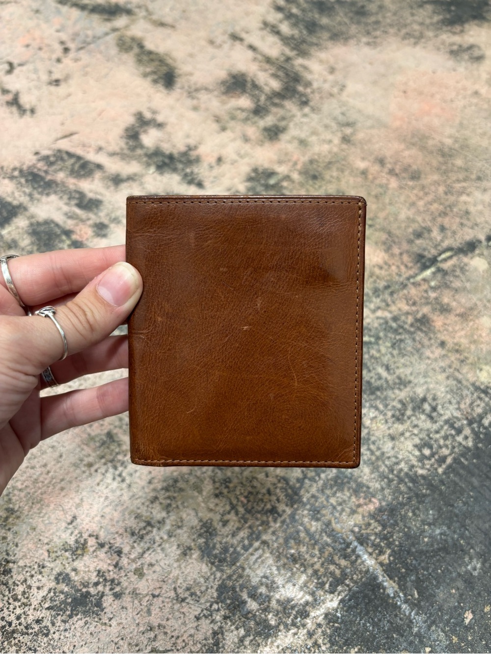 Coach Men's Brown Leather Bi-Fold Wallet with ID Window